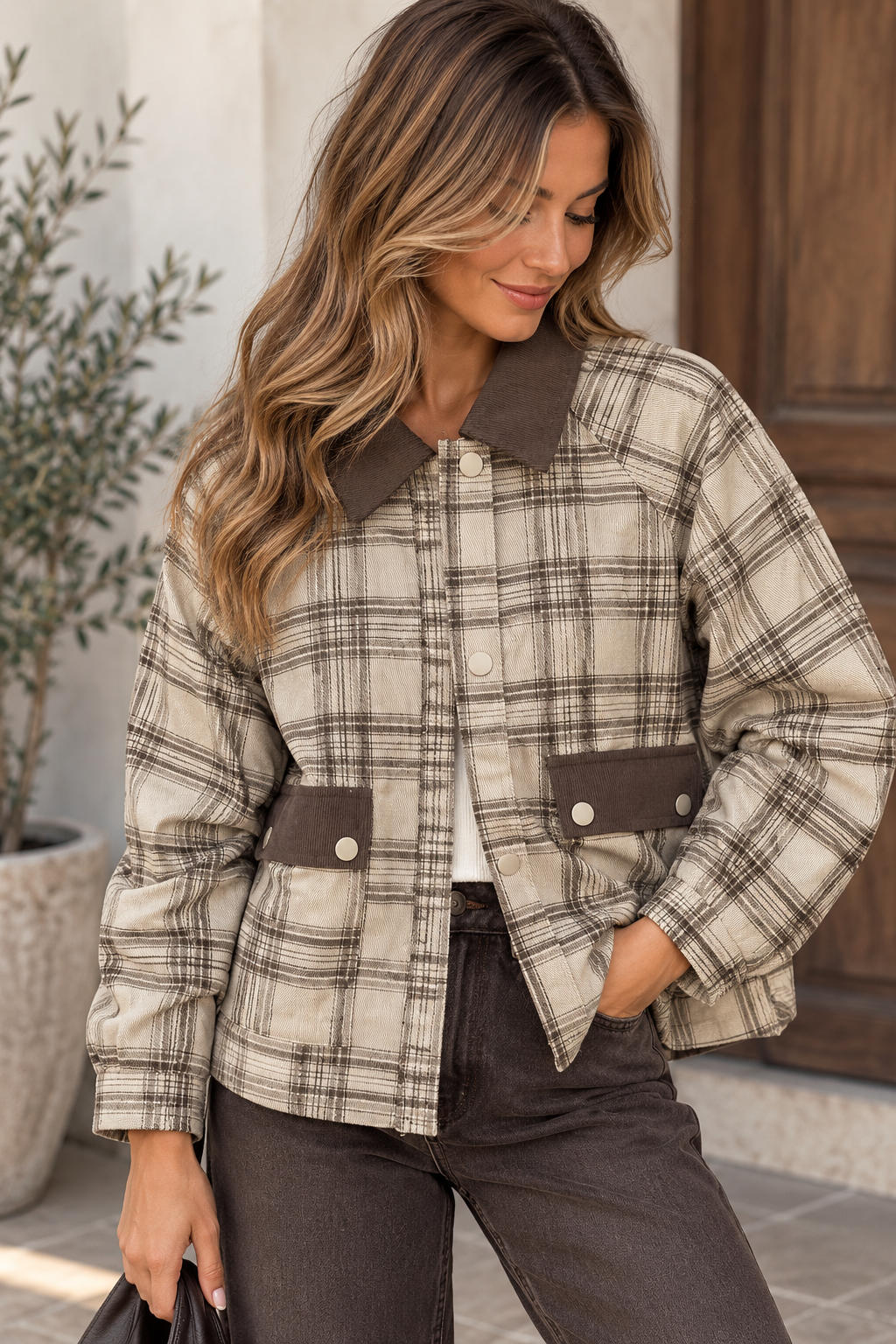 Chaqueta cuadros