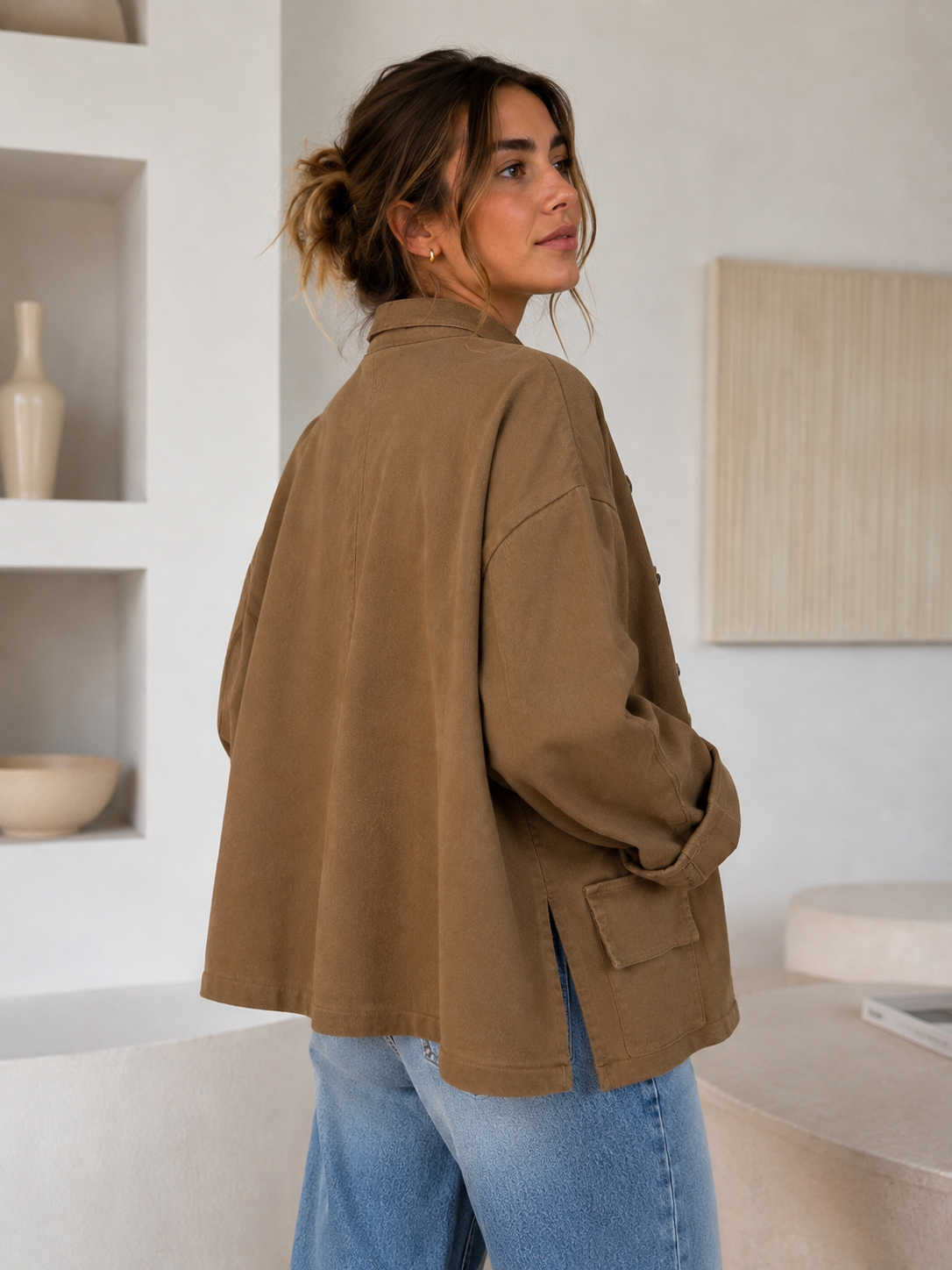 Chaqueta camel