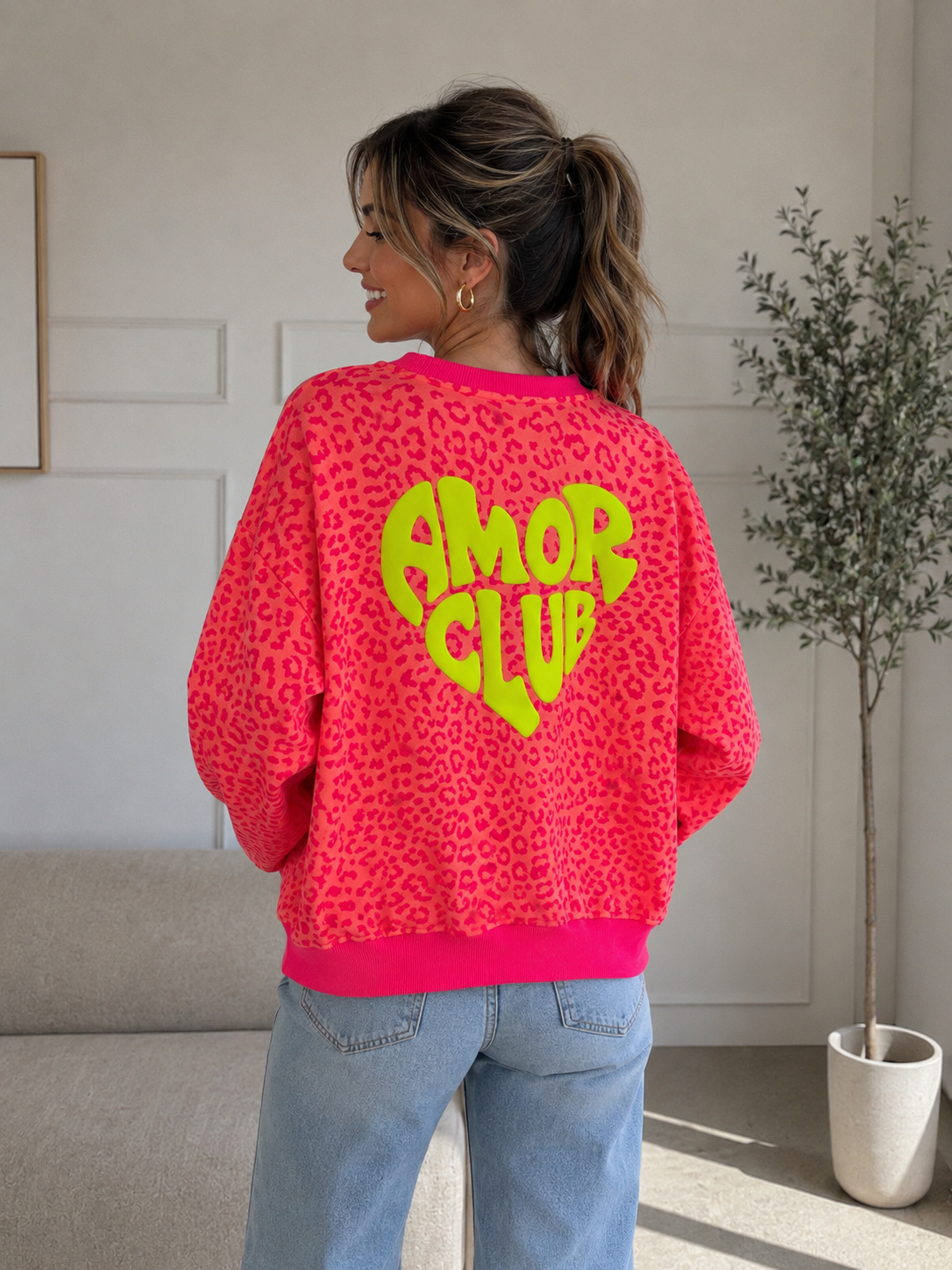 Sudadera fluor