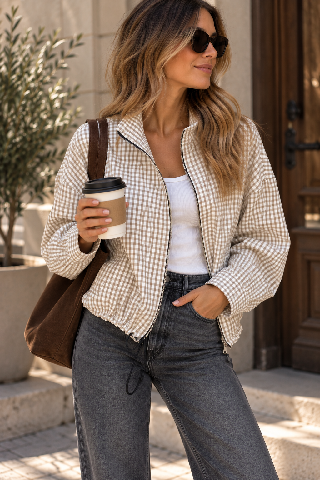 Chaqueta cuadros