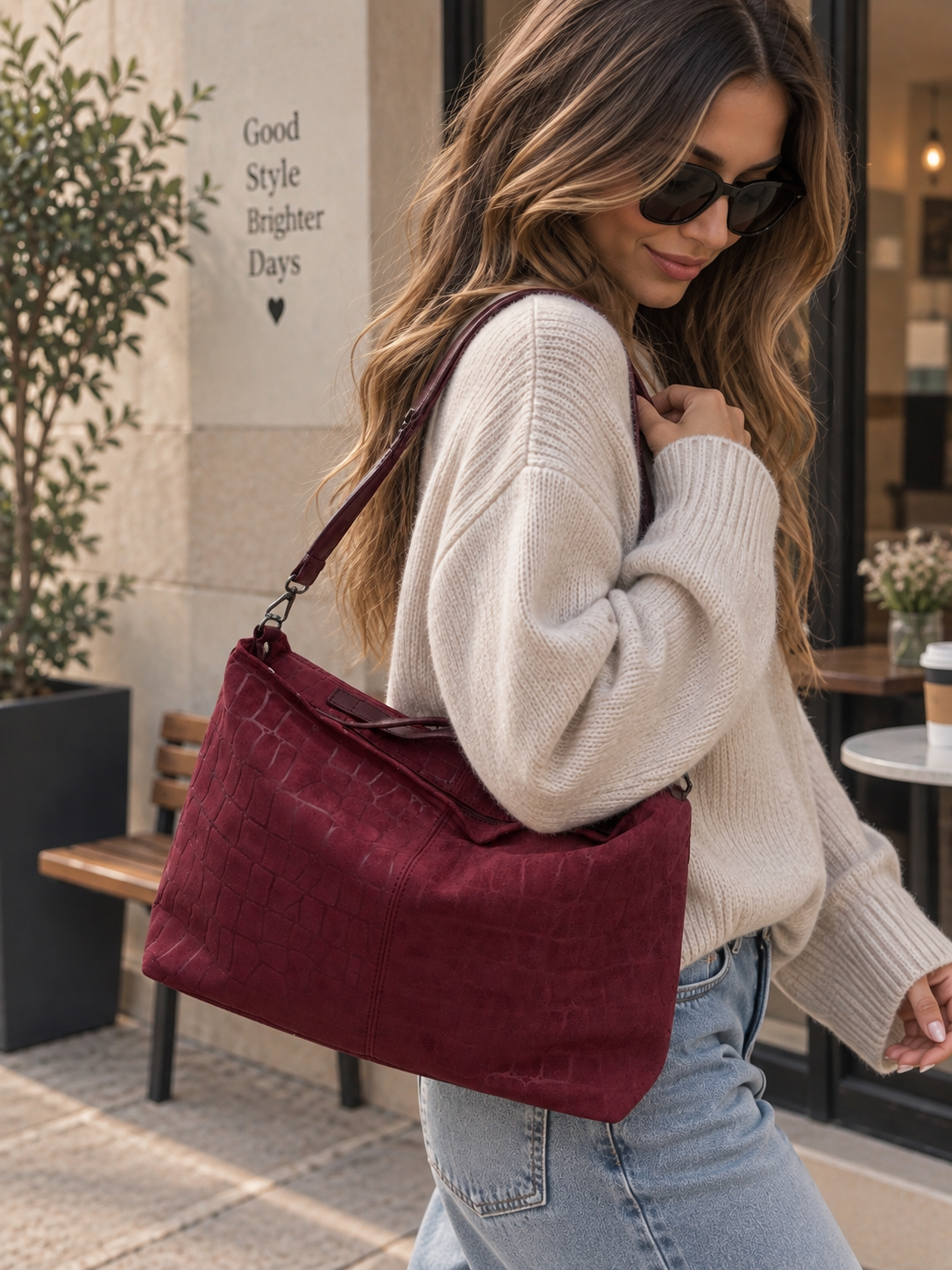 Bolso burdeos