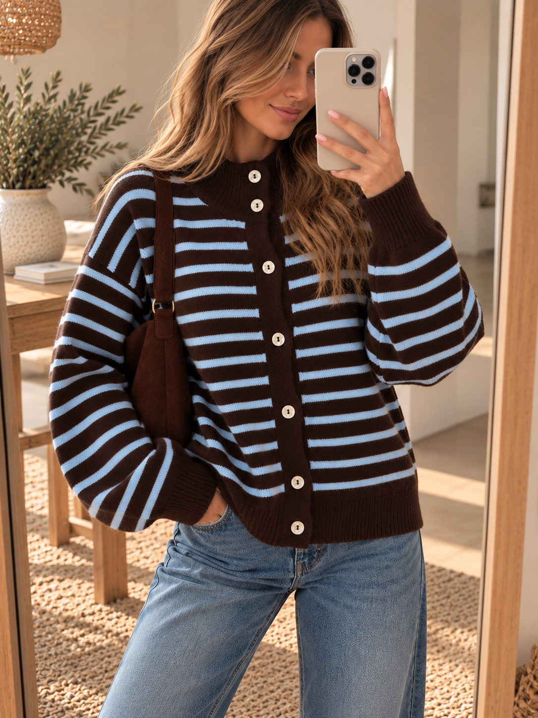 Jersey choco y azul