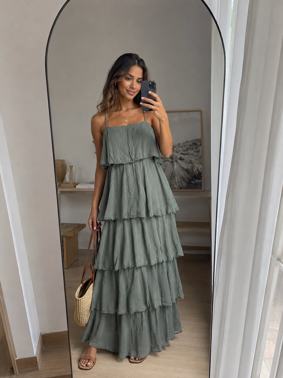Vestido volantes