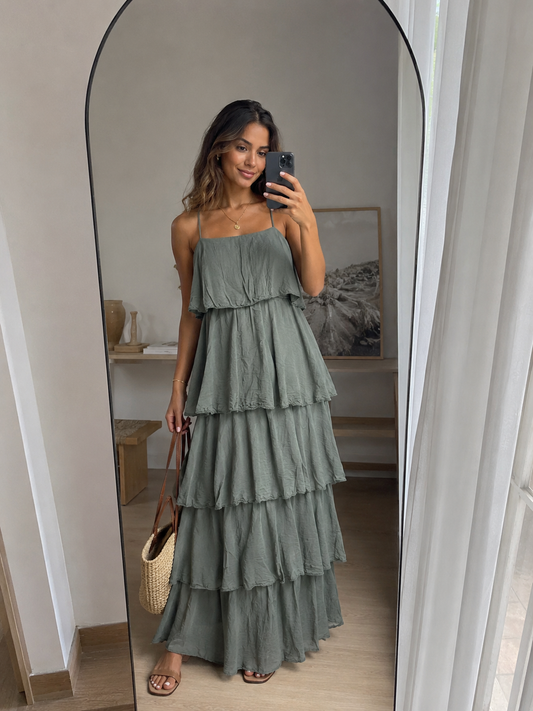 Vestido volantes