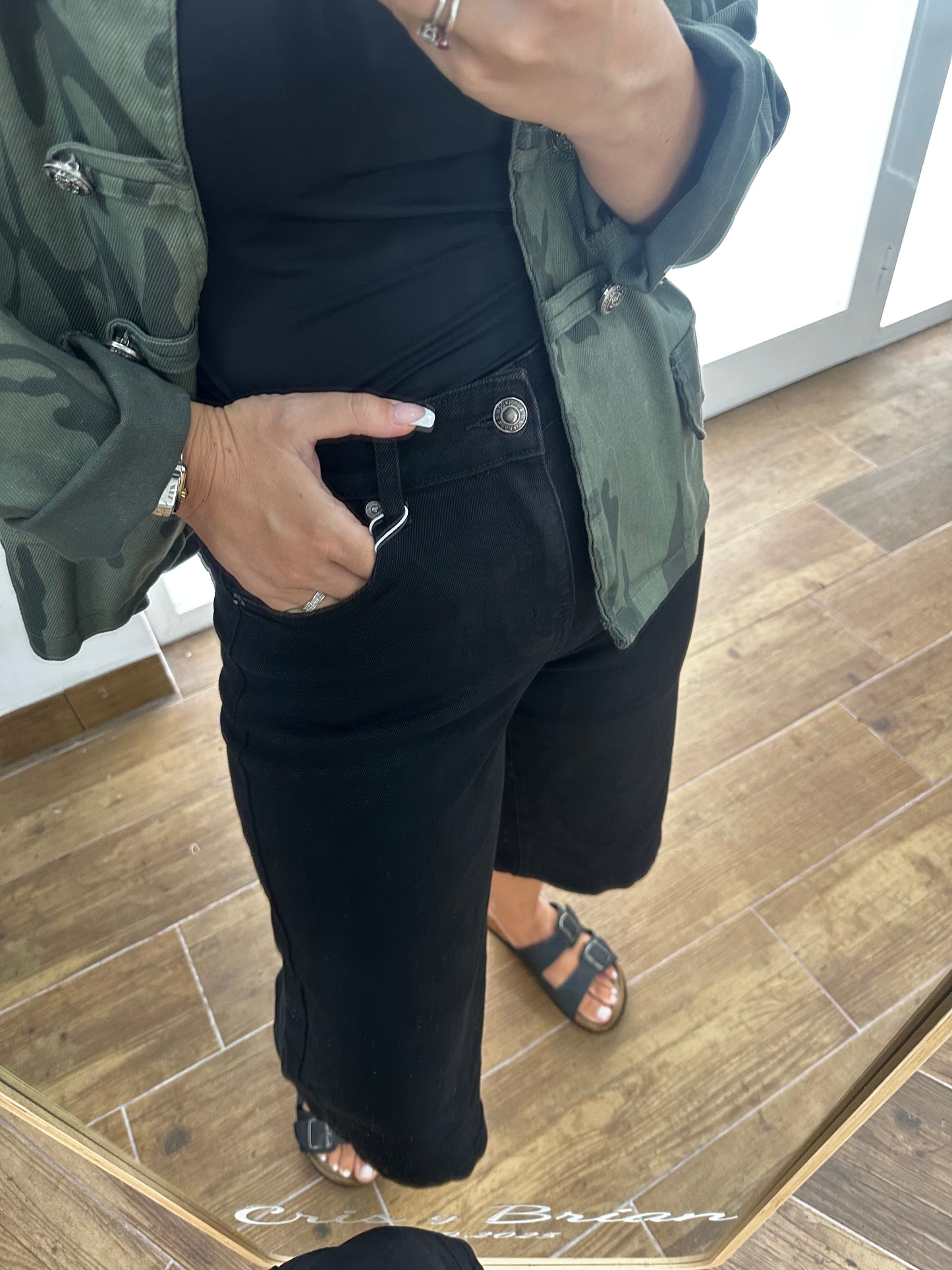Jeans 3/4 oscuro
