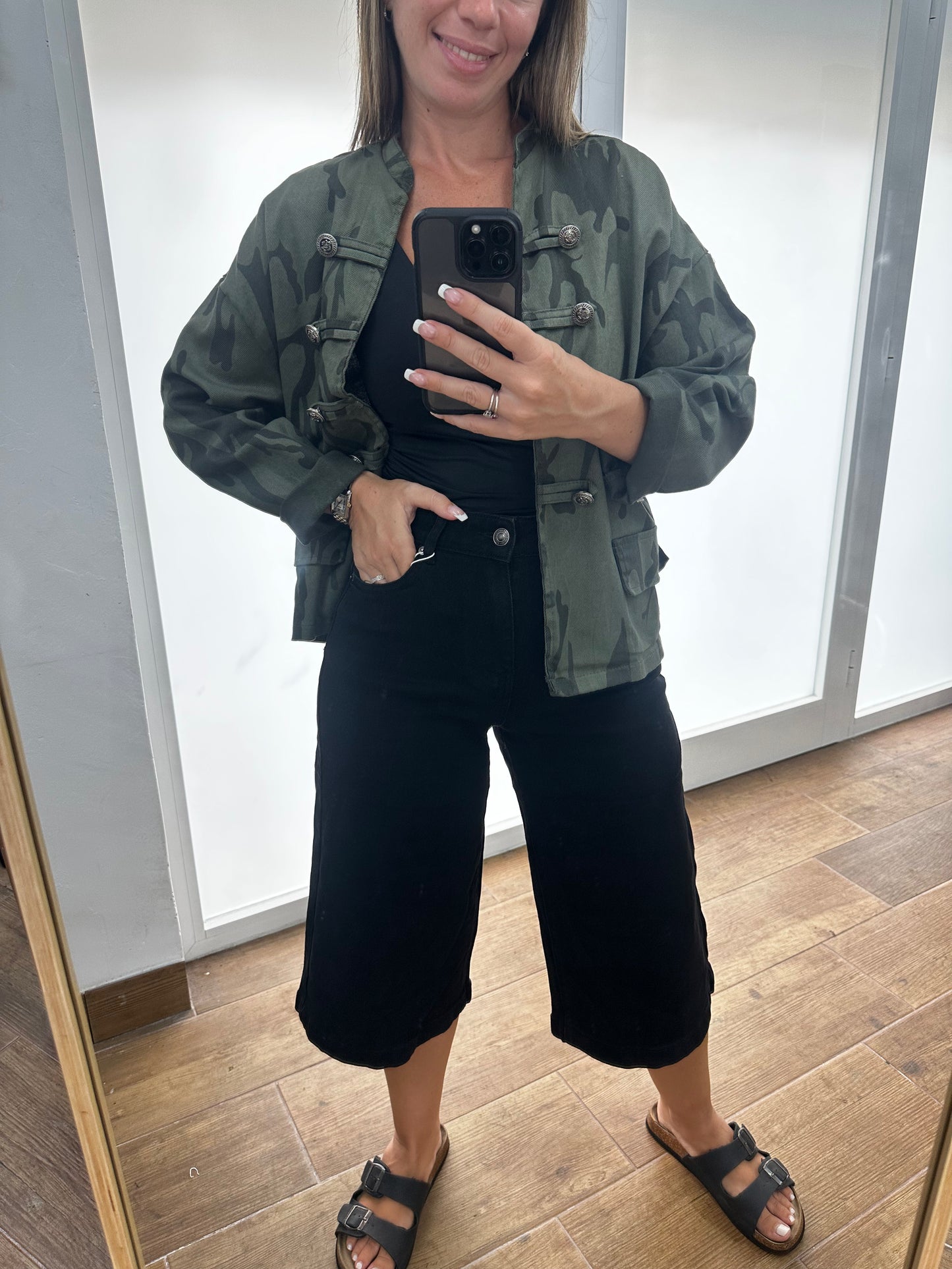 Jeans 3/4 oscuro