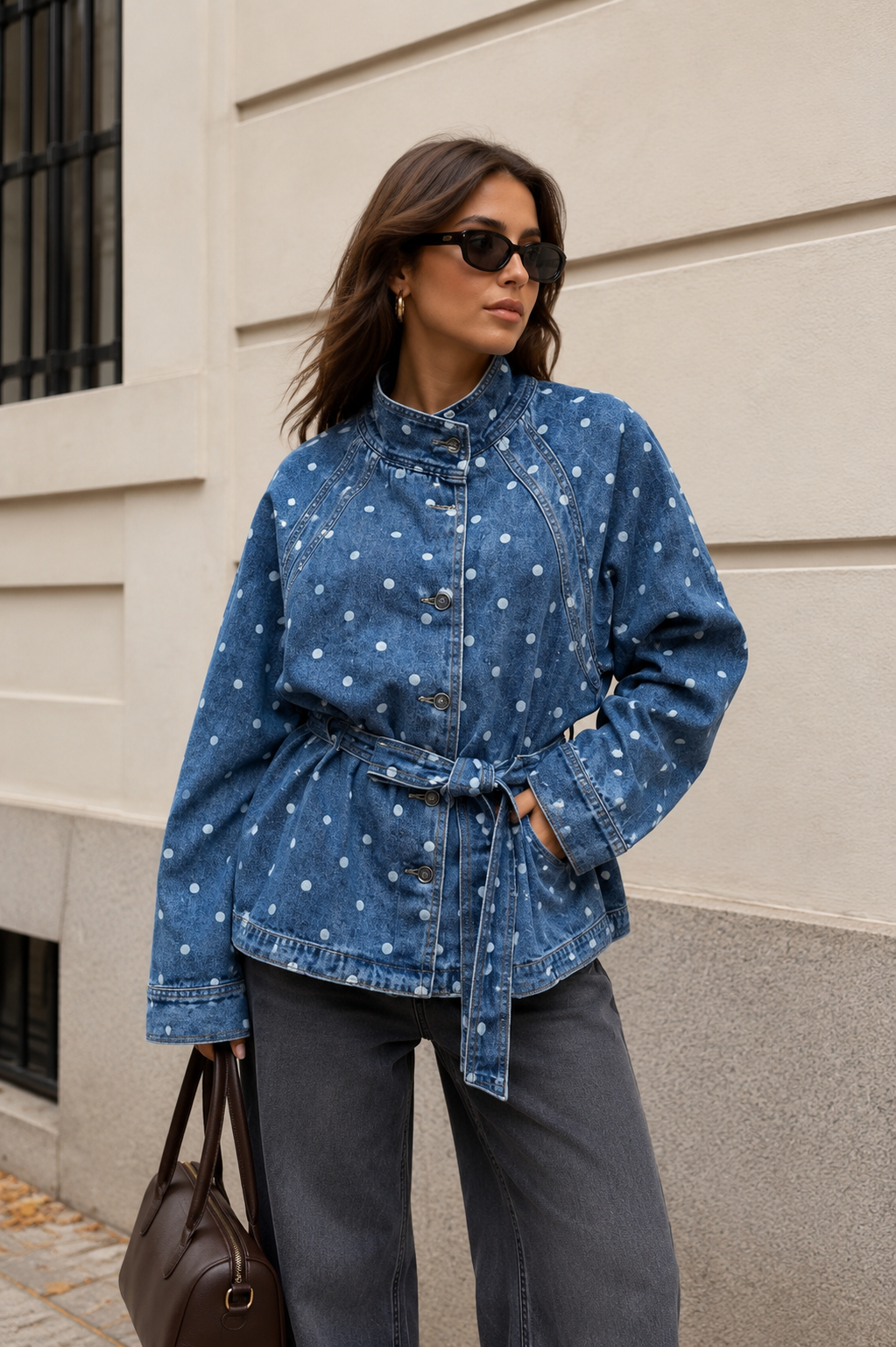 Chaqueta Tejana con topo