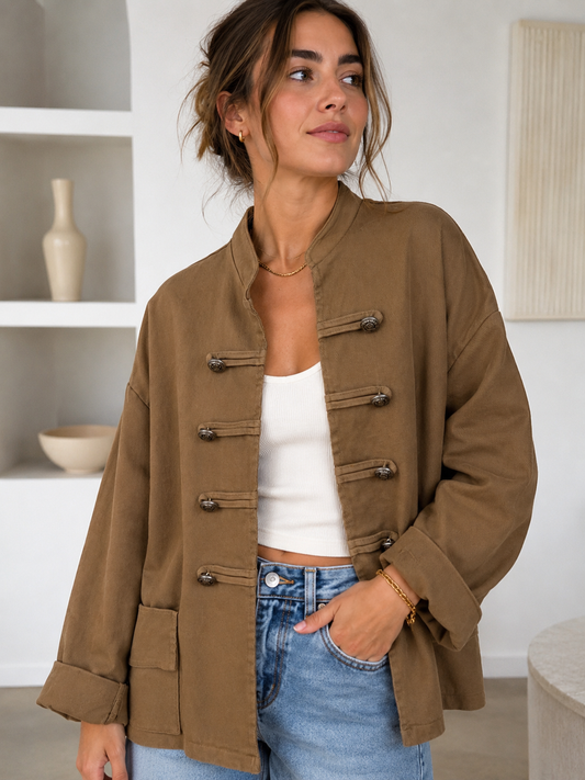 Chaqueta camel