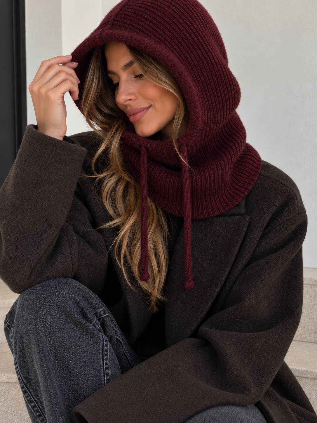 Balaclava burdeos
