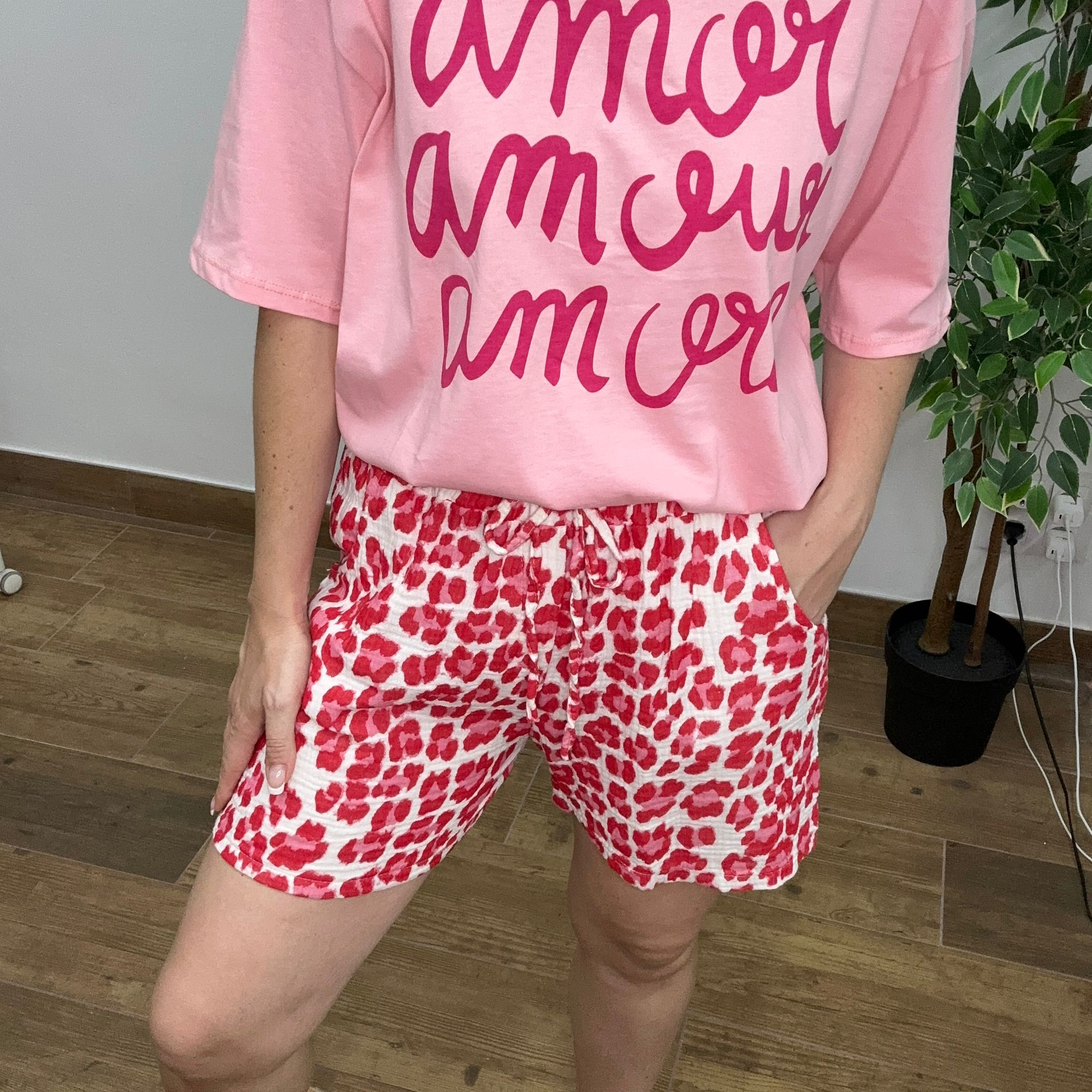 Pantalon Rosa/Rojo