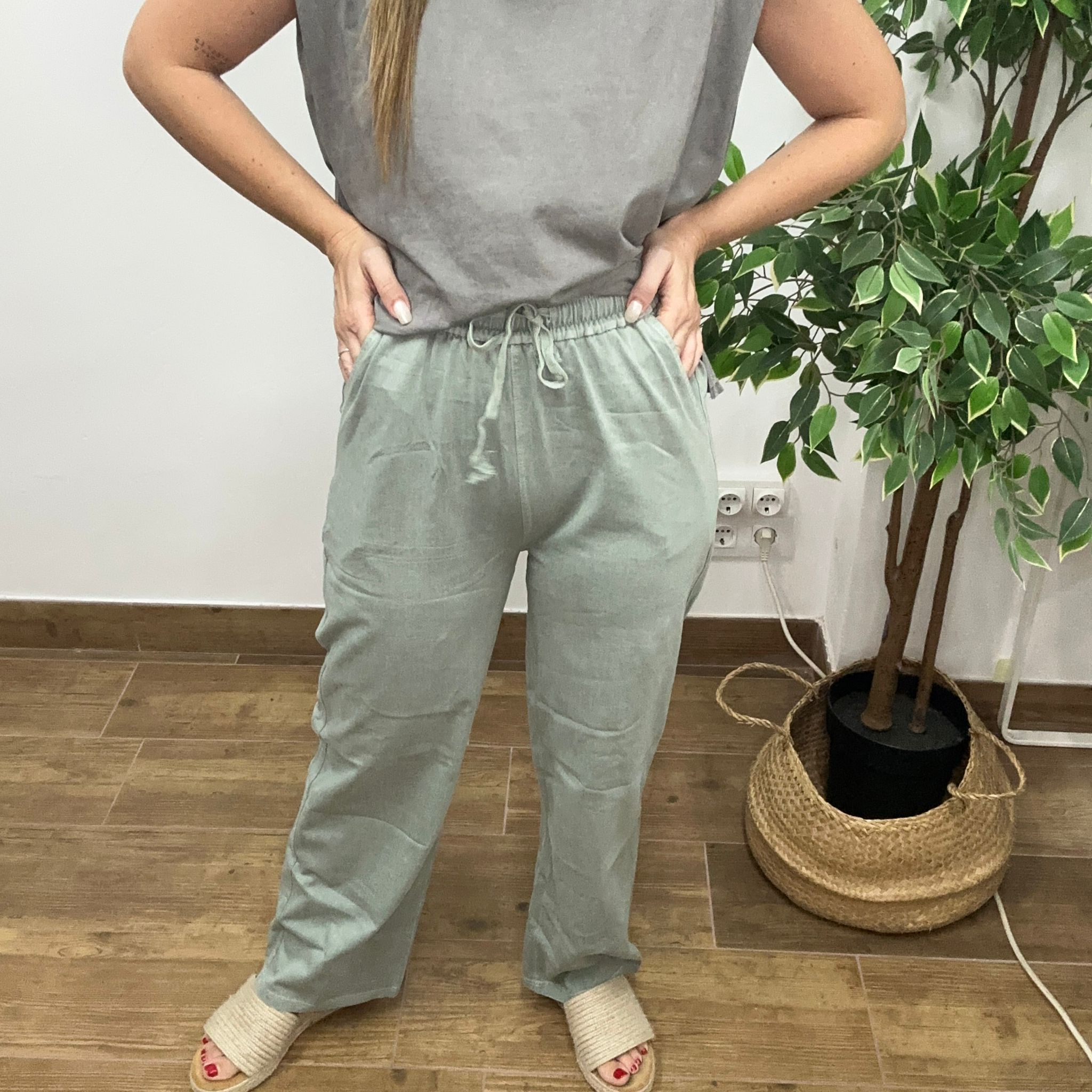 Pantalón Confort Verde