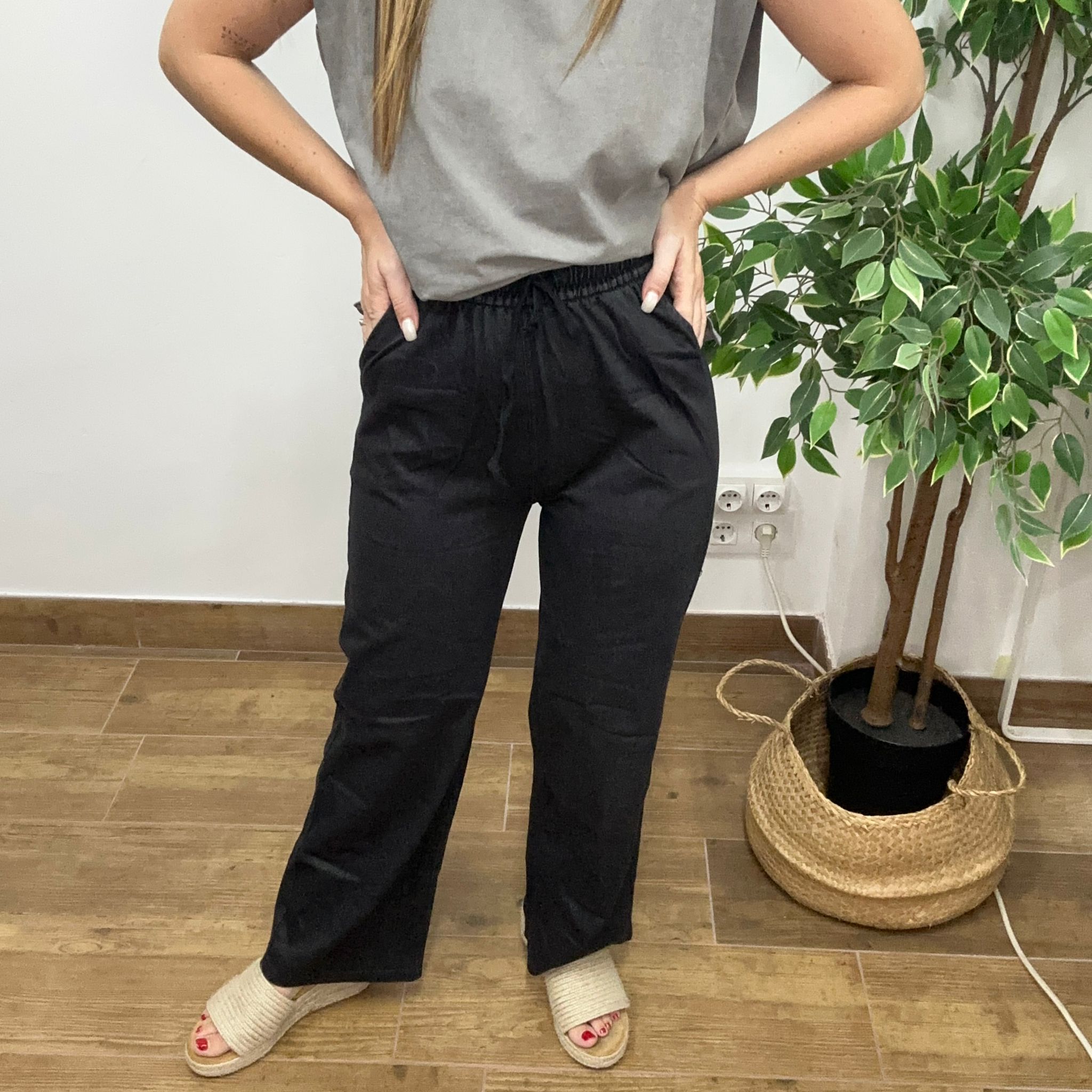 Pantalón Confort Negro